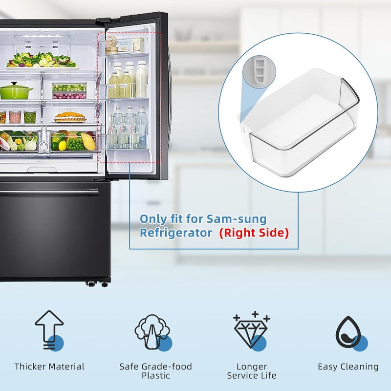 Fetechmate DA97-12650A, DA63-06963A, DA63-07104A (Right Side) Refrigerator Door Shelf Bin Basket Compatible With Sam-sung Refrigerator RF260, RF261, RF263beaesr Door Shelves - By - Image 4
